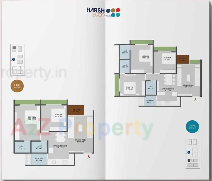 Layout of real estate project Harsh Evoq located at Guma, Ahmedabad, Gujarat
