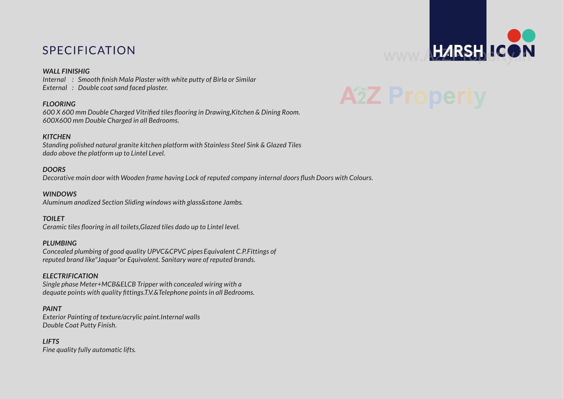  of real estate project Harsh Icon located at Bopal, Ahmedabad, Gujarat