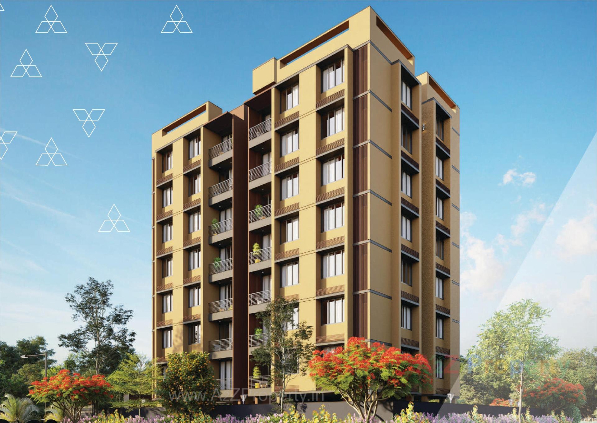 3D Elevation of real estate project Harsh Prime located at Ahmedabad, Ahmedabad, Gujarat
