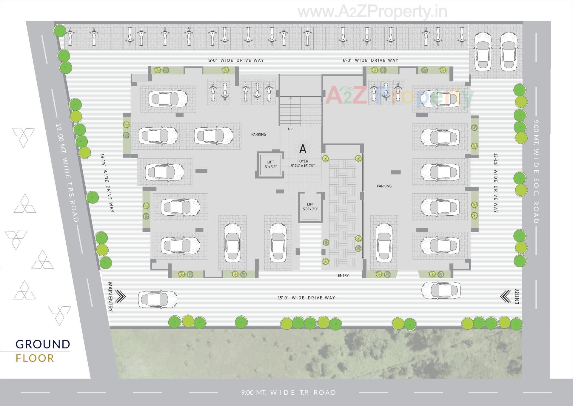 Layout of real estate project Harsh Prime located at Ahmedabad, Ahmedabad, Gujarat