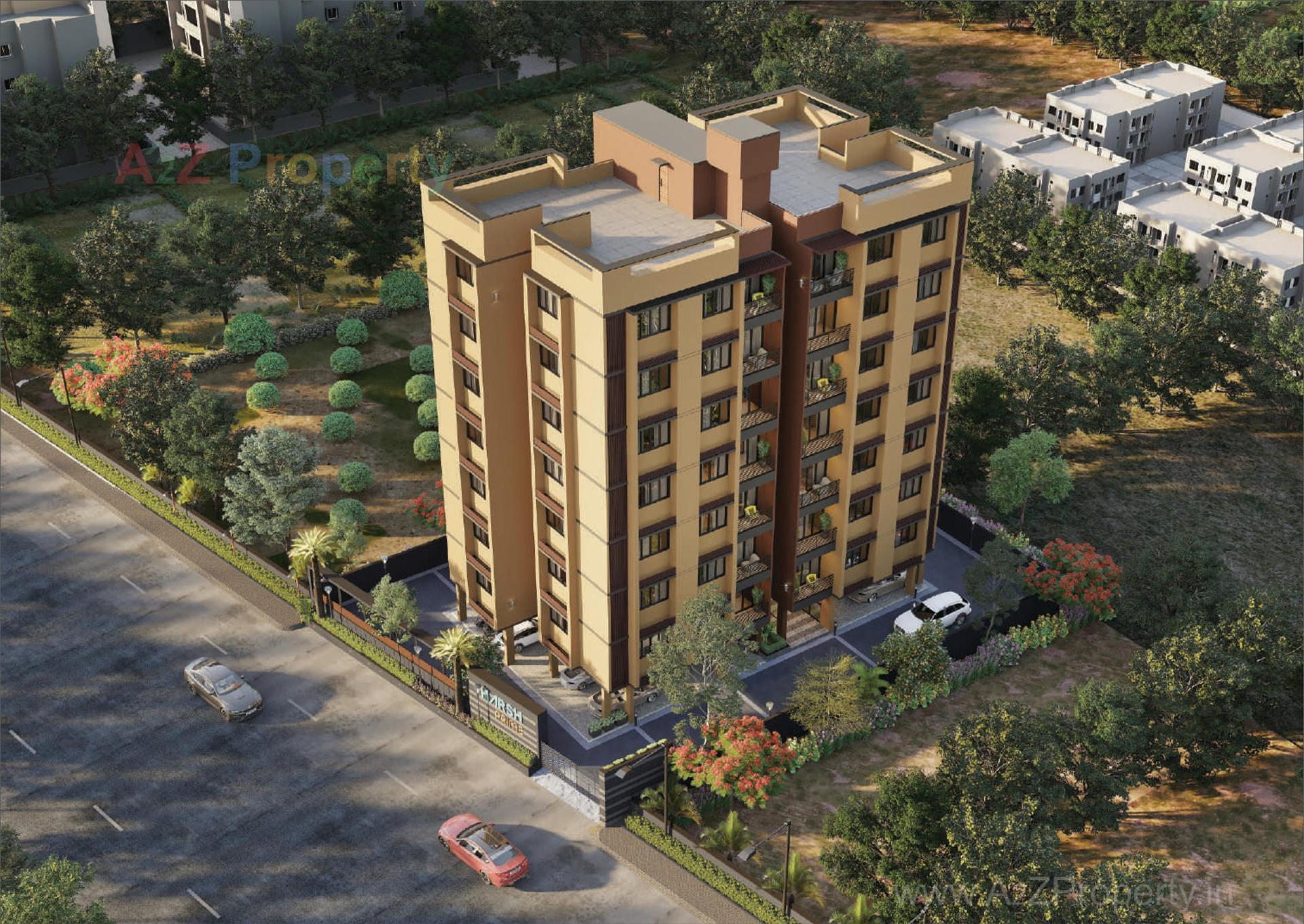 3D Elevation of real estate project Harsh Prime located at Ahmedabad, Ahmedabad, Gujarat
