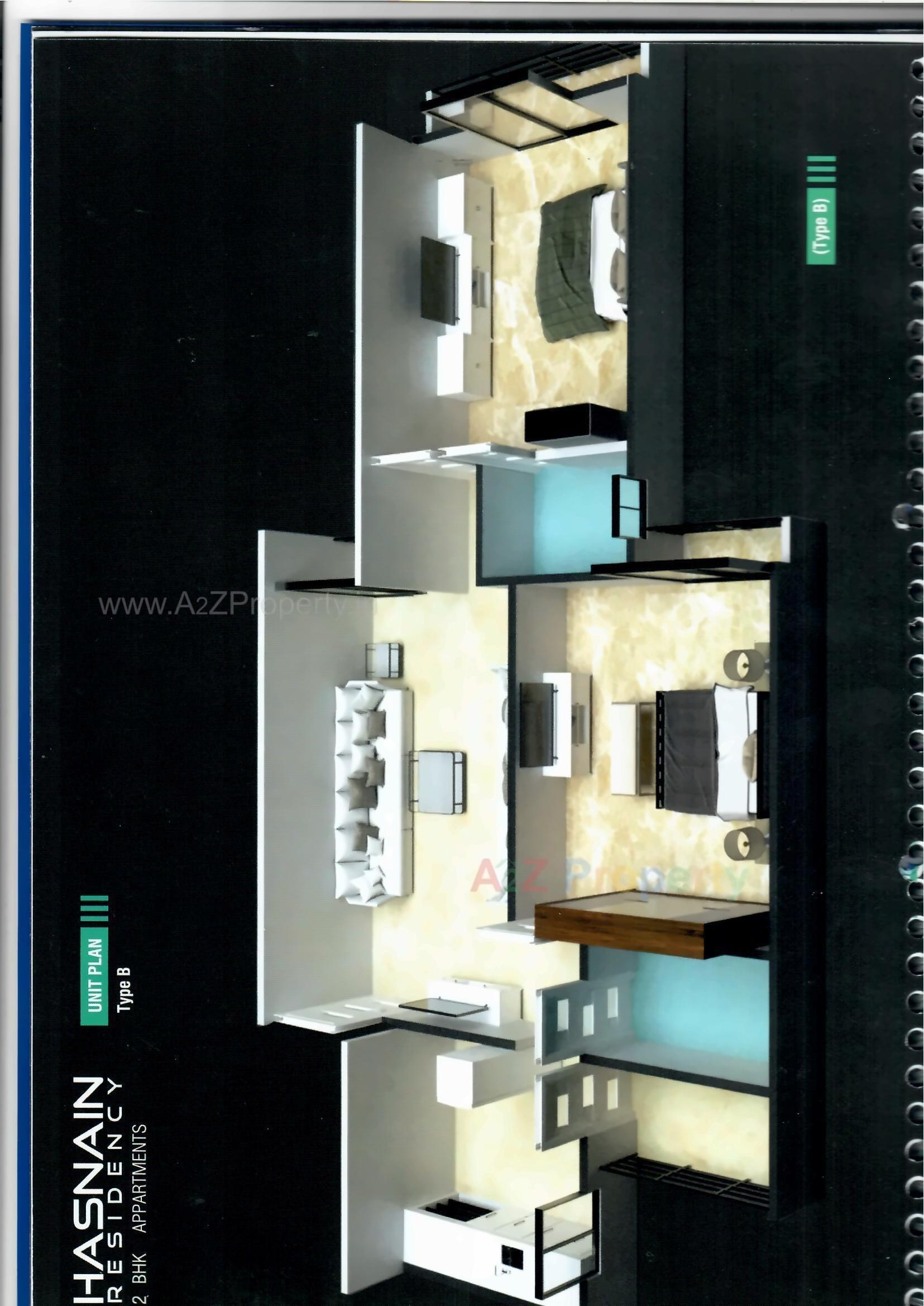 Layout of real estate project Hasnain Residency located at Sarkhej, Ahmedabad, Gujarat