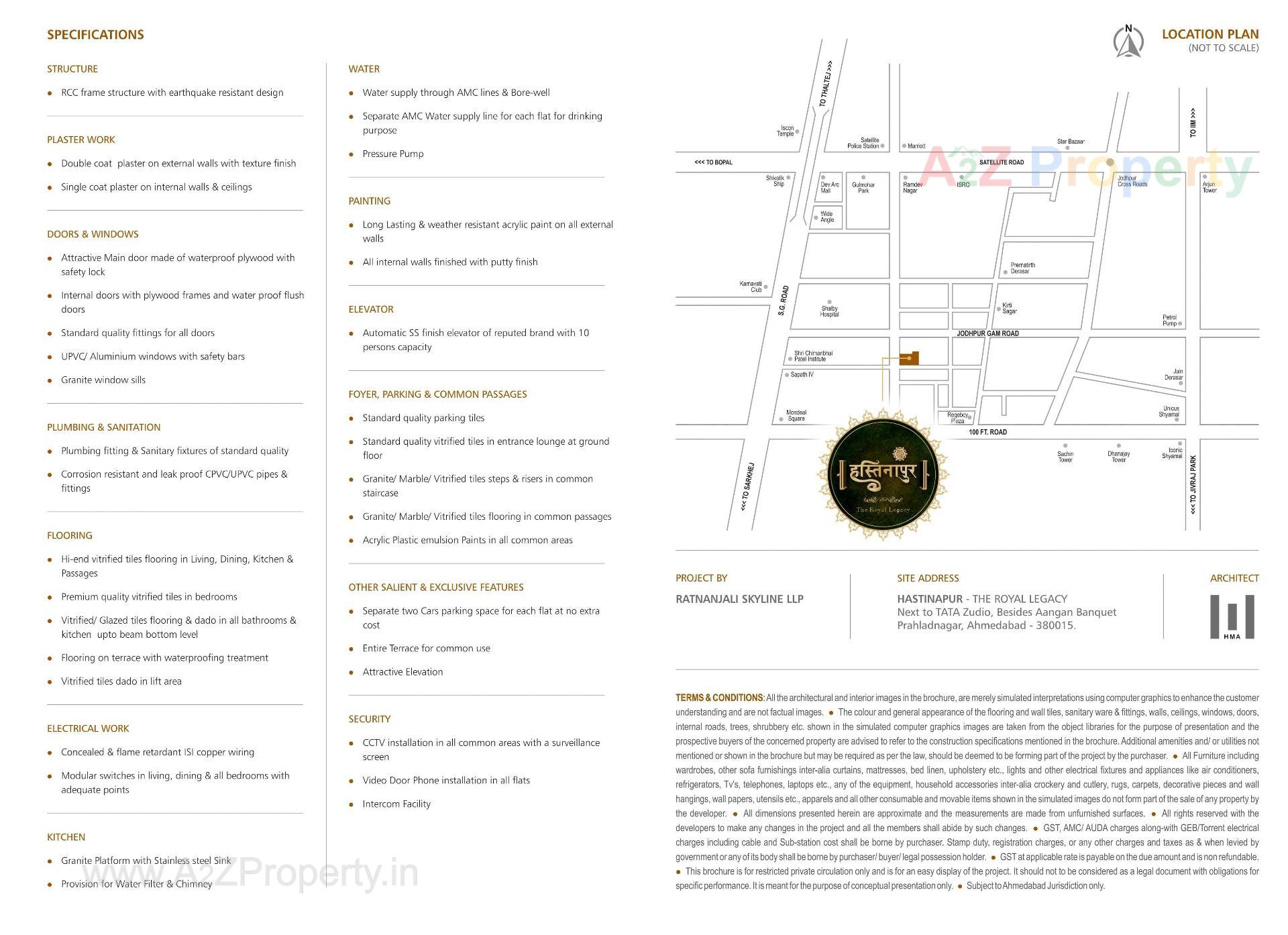  of real estate project Hastinapur The Royal Legacy located at Jodhpur, Ahmedabad, Gujarat