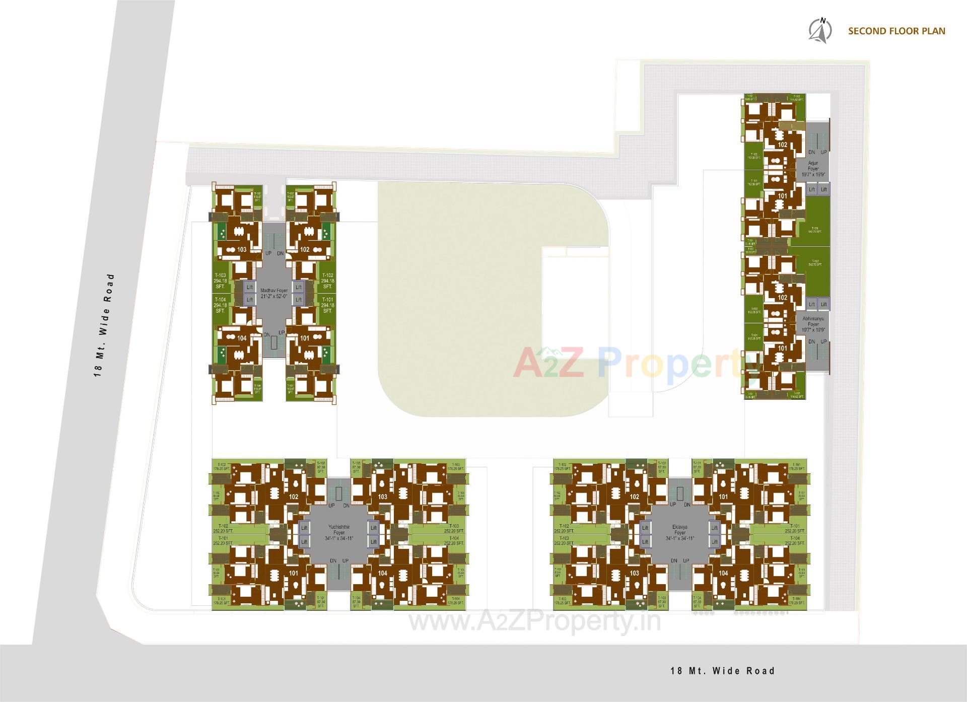 Layout of real estate project Hastinapur The Royal Legacy located at Jodhpur, Ahmedabad, Gujarat
