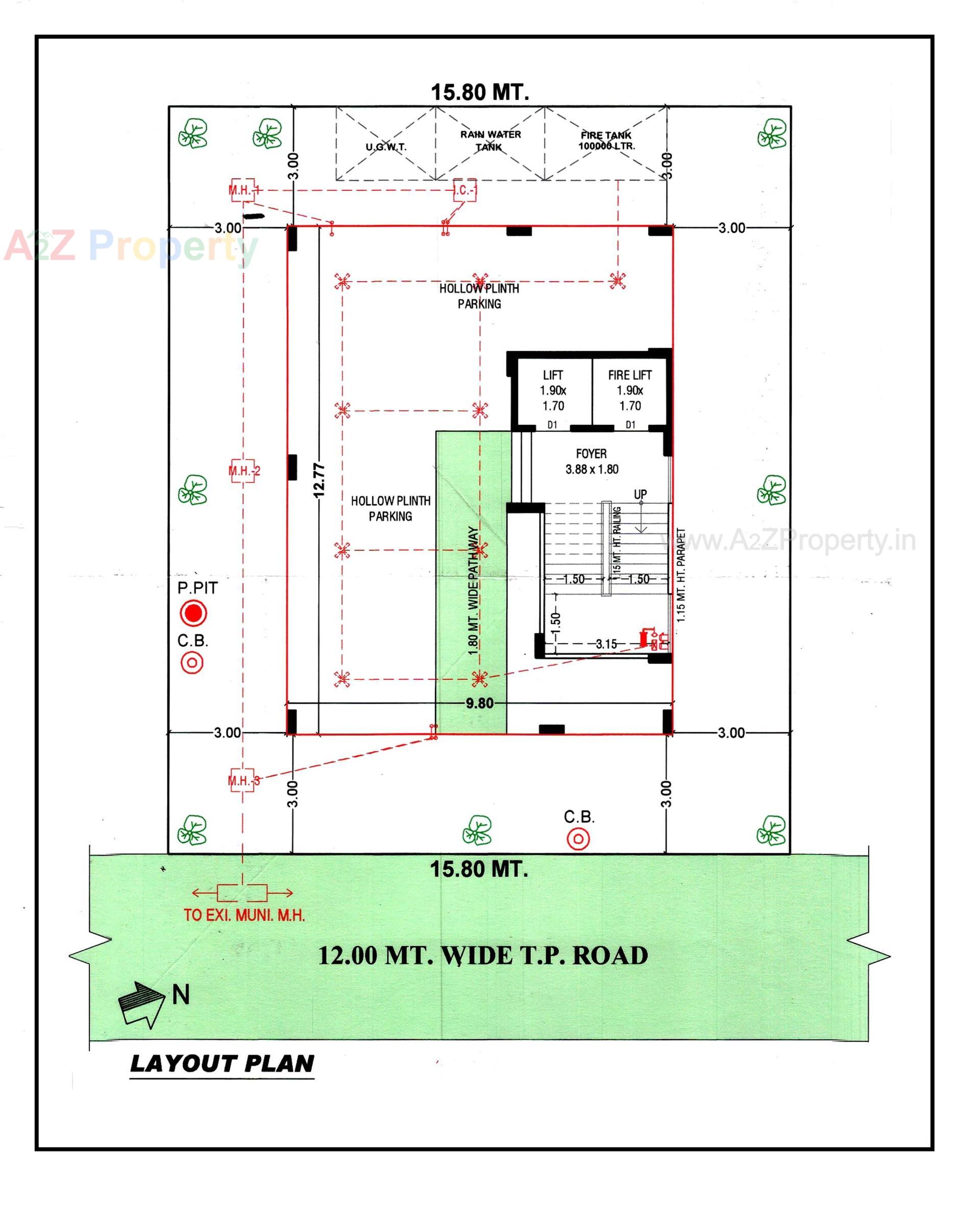 Layout of real estate project Havish Residency located at Ghuma, Ahmedabad, Gujarat