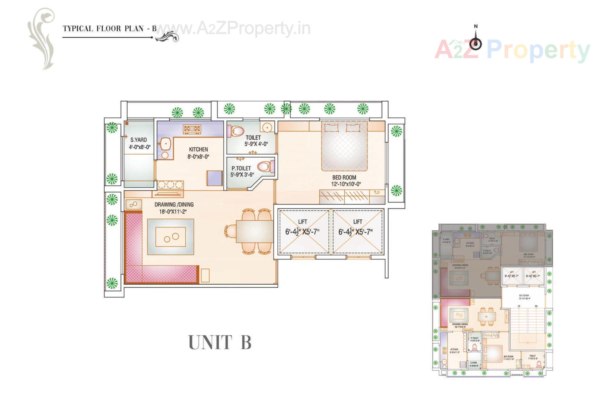 Layout of real estate project Havish Residency located at Ghuma, Ahmedabad, Gujarat