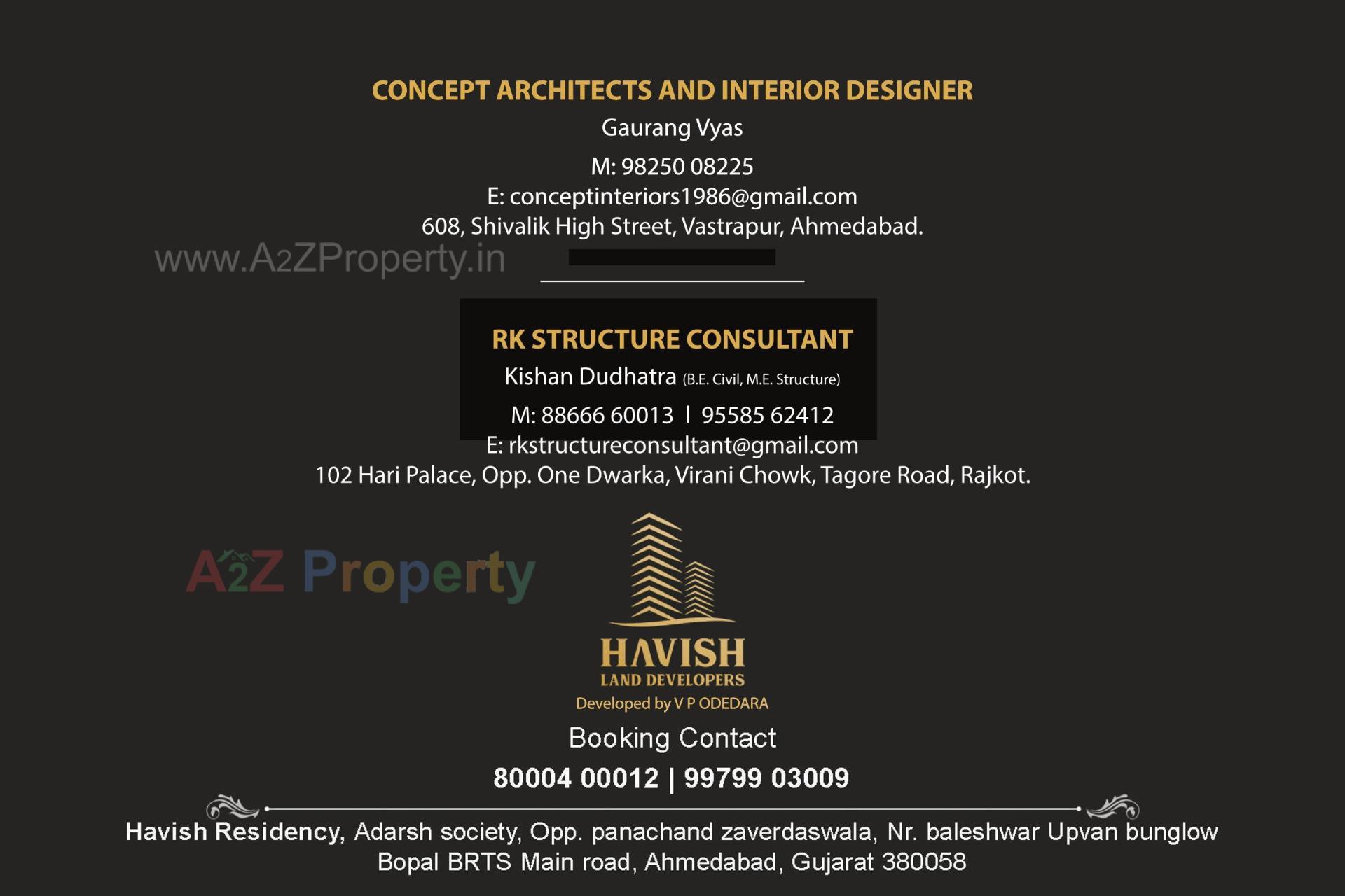  of real estate project Havish Residency located at Ghuma, Ahmedabad, Gujarat