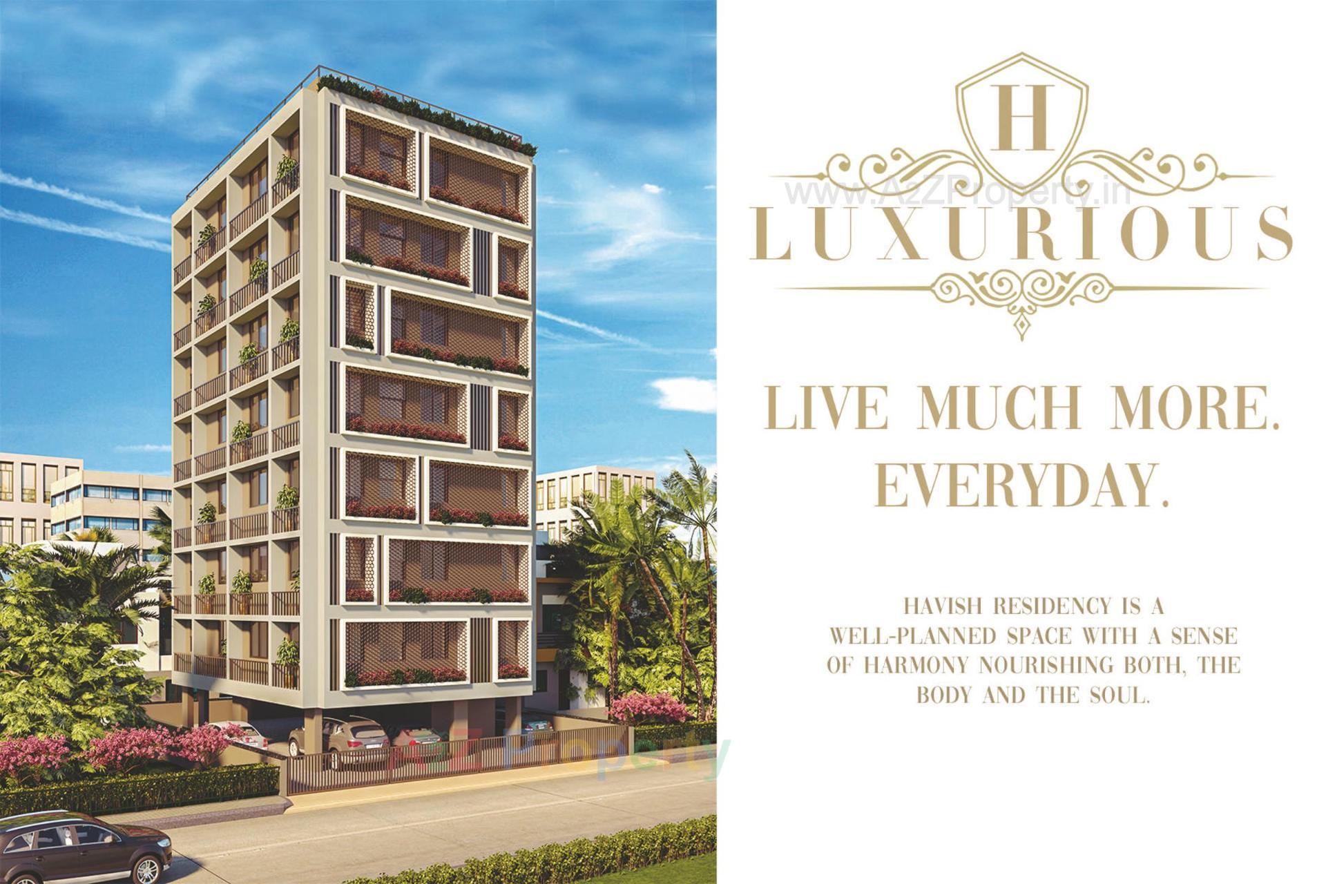 3D Elevation of real estate project Havish Residency located at Ghuma, Ahmedabad, Gujarat