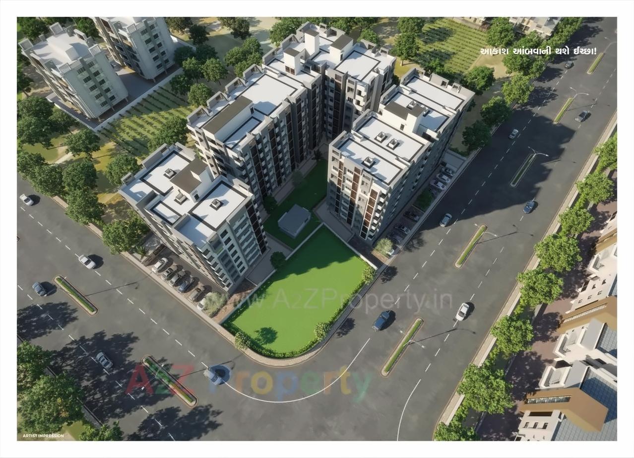 3D Elevation of real estate project Heaven Sky located at Nikol, Ahmedabad, Gujarat