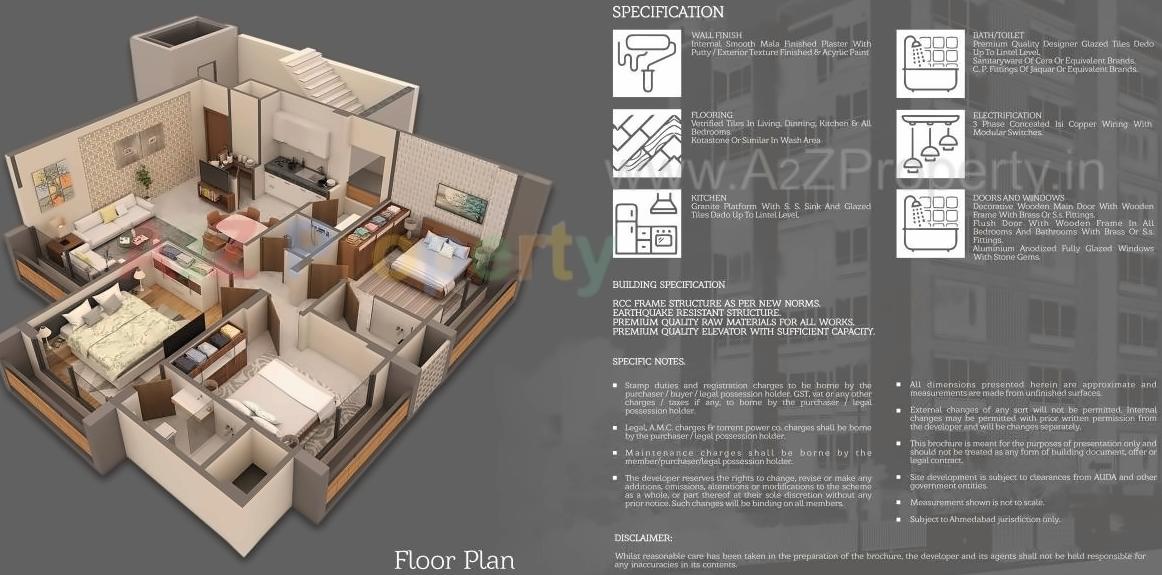 Layout of real estate project Hem Elegance located at Vastrapur, Ahmedabad, Gujarat