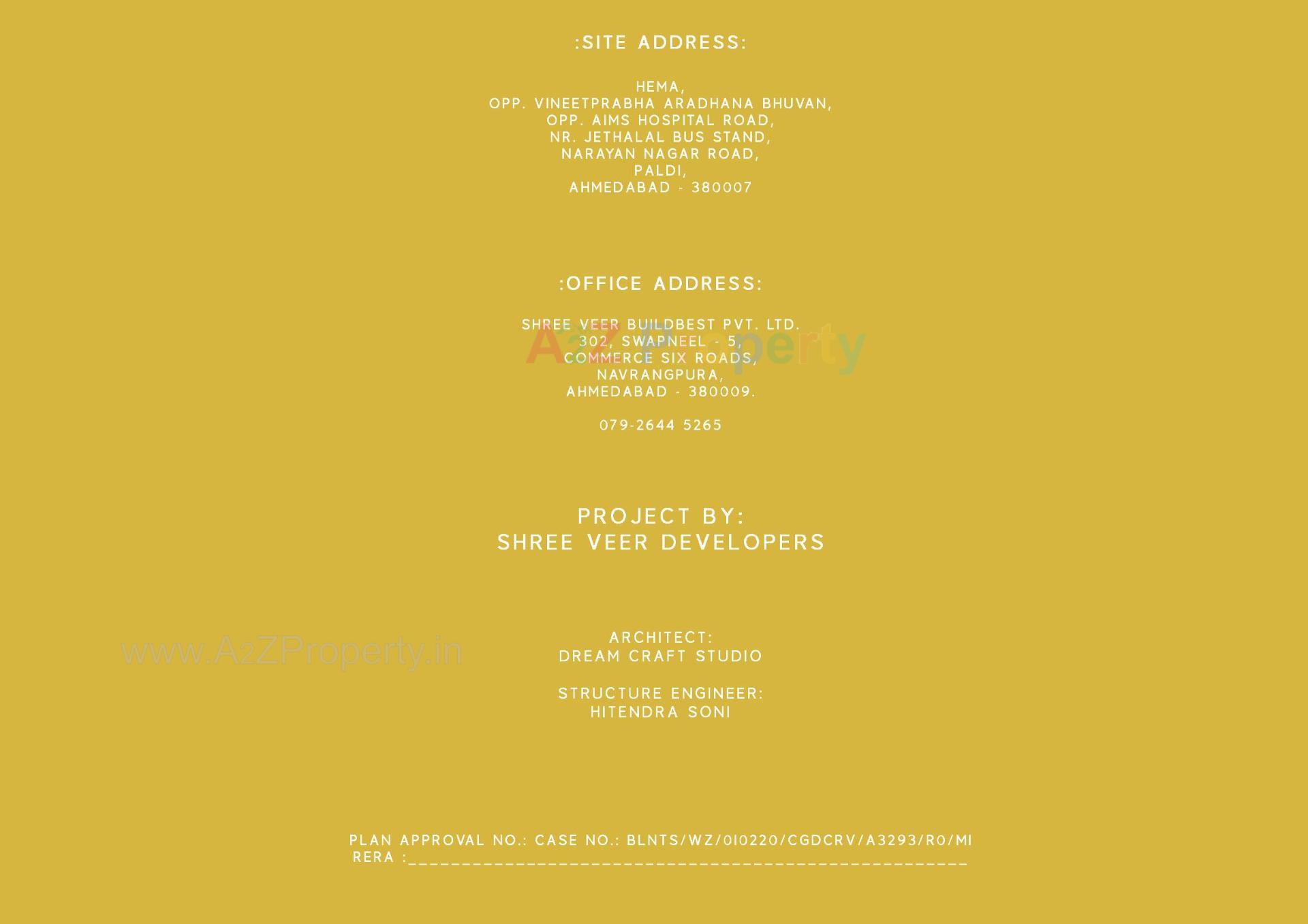  of real estate project Hema Apartments located at Paldi, Ahmedabad, Gujarat