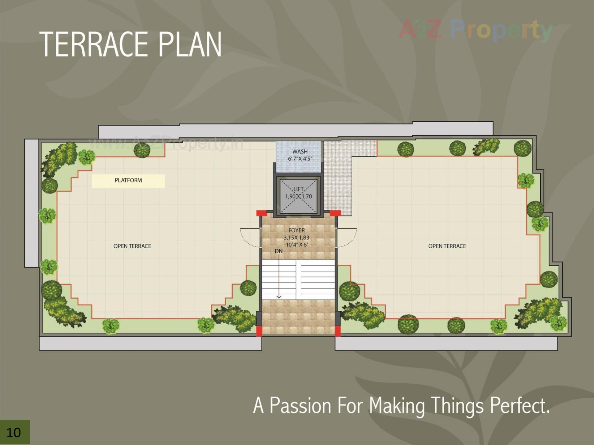 Layout of real estate project Hemvir Aura located at Vastrapur, Ahmedabad, Gujarat