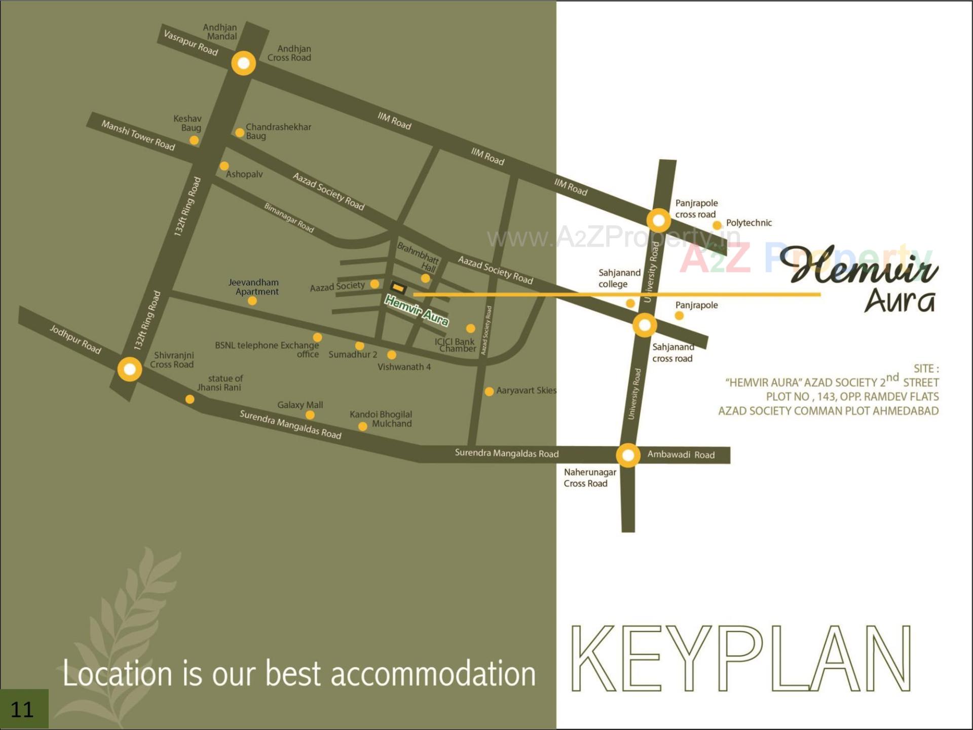  of real estate project Hemvir Aura located at Vastrapur, Ahmedabad, Gujarat