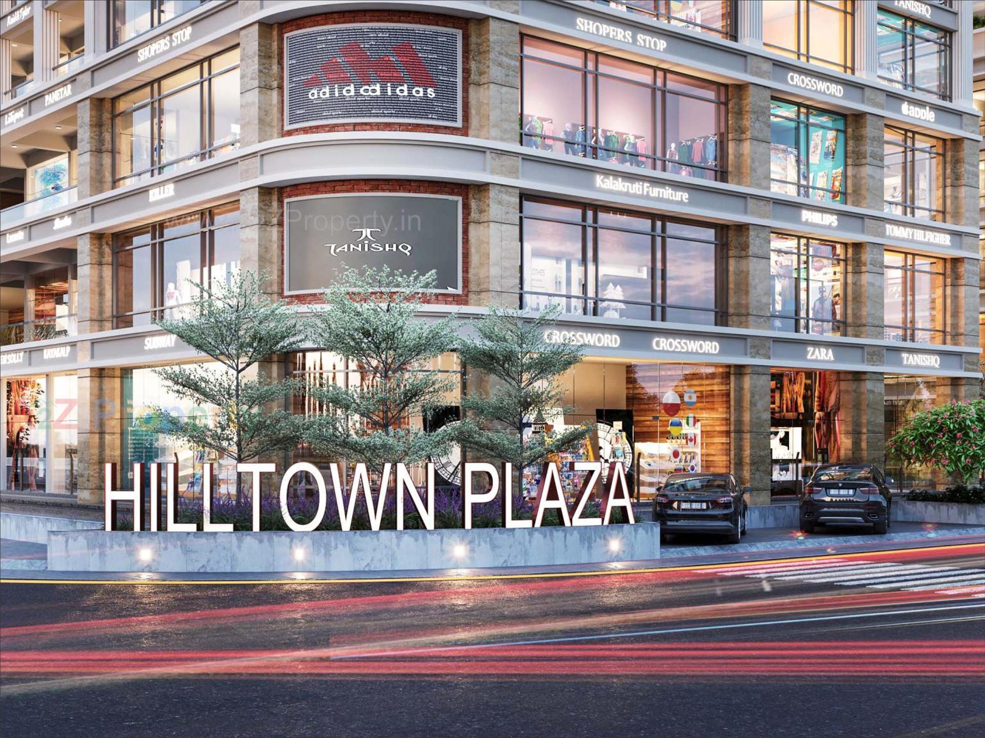 3D Elevation of real estate project Hill Town Plaza located at Ahmedabad, Ahmedabad, Gujarat