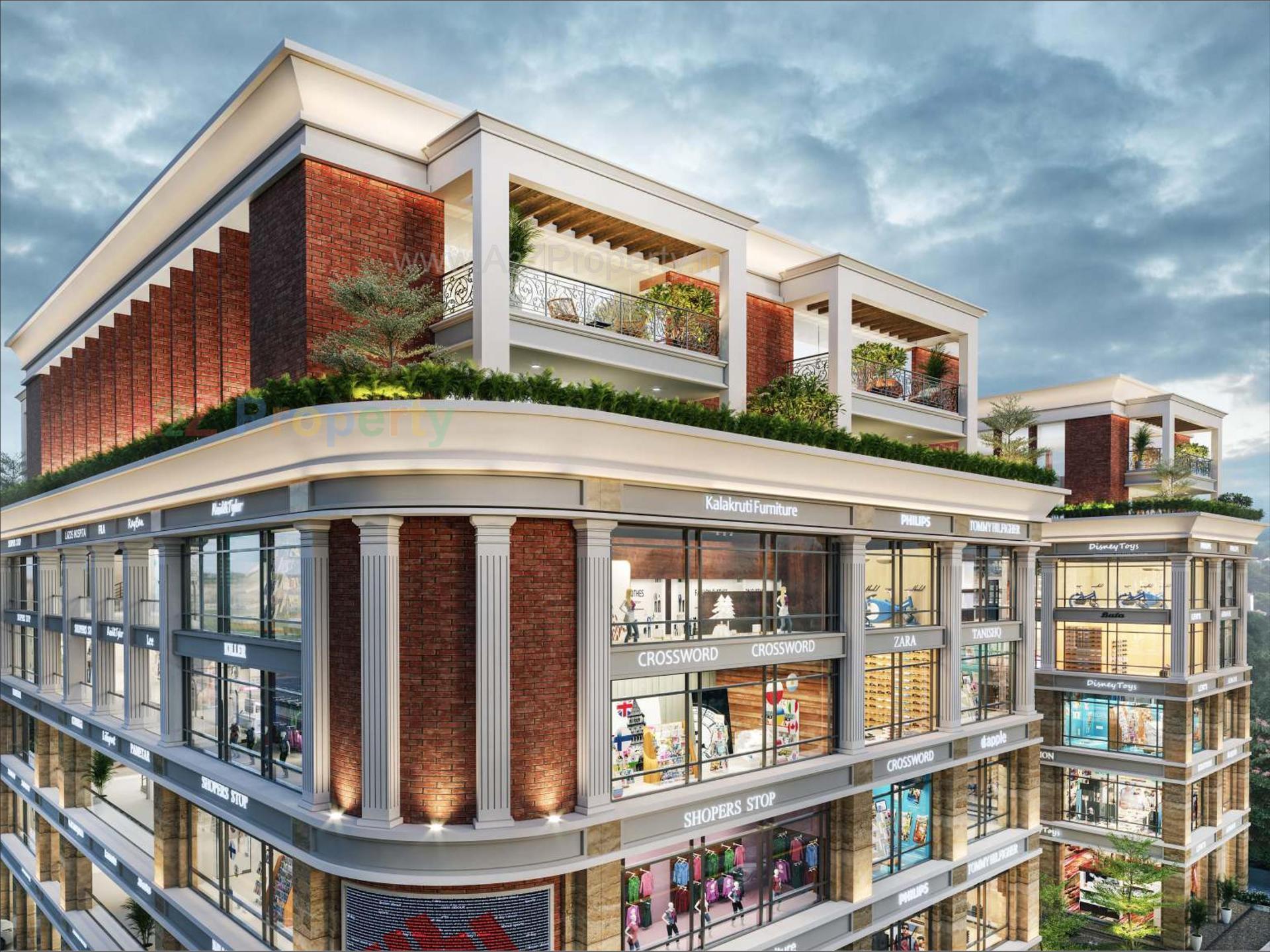 3D Elevation of real estate project Hill Town Plaza located at Ahmedabad, Ahmedabad, Gujarat