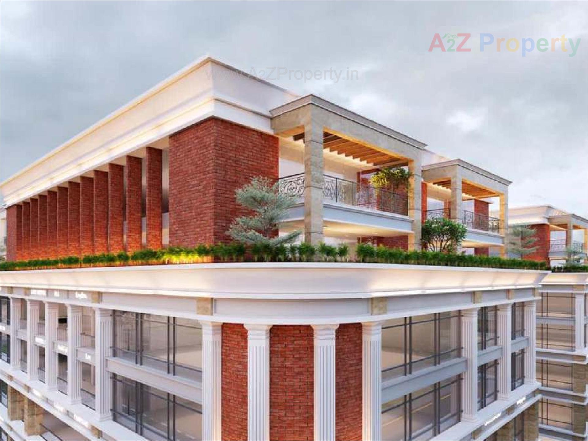 3D Elevation of real estate project Hill Town Plaza located at Ahmedabad, Ahmedabad, Gujarat