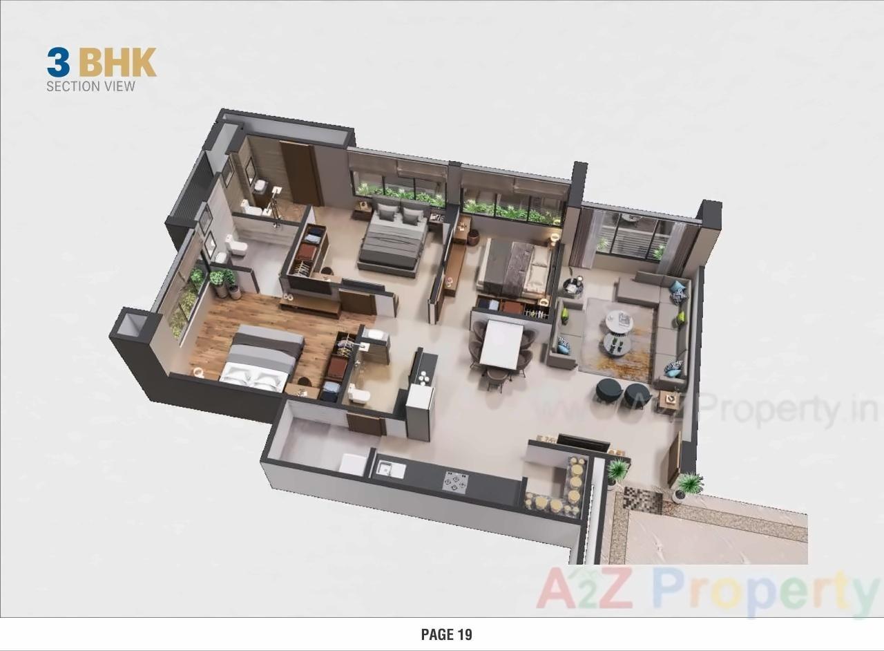 Layout of real estate project Hill Town located at Ahmedabad, Ahmedabad, Gujarat