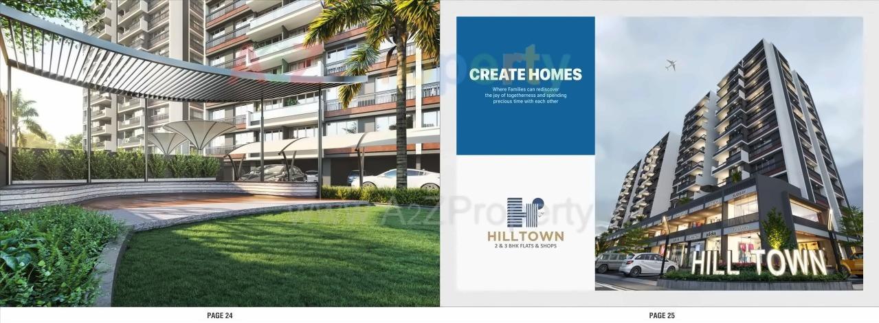 3D Elevation of real estate project Hill Town located at Ahmedabad, Ahmedabad, Gujarat