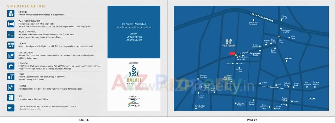  of real estate project Hill Town located at Ahmedabad, Ahmedabad, Gujarat