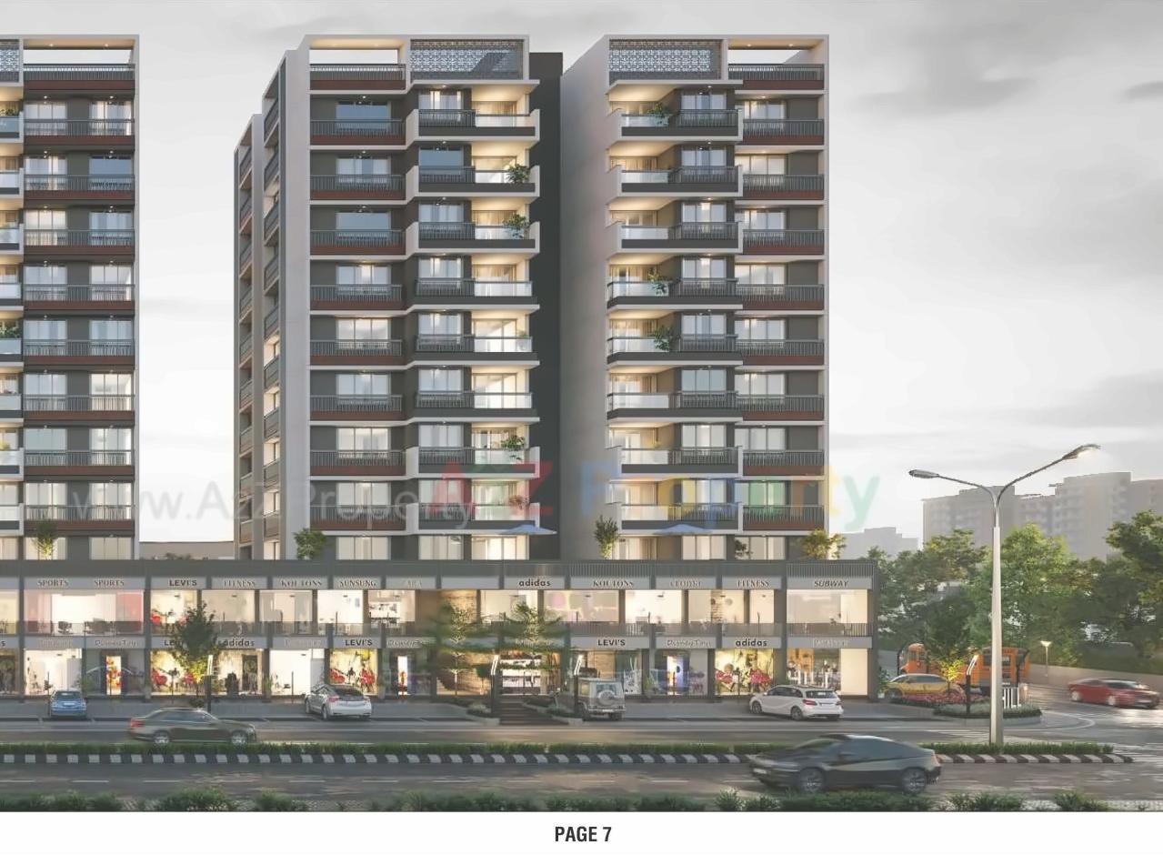 3D Elevation of real estate project Hill Town located at Ahmedabad, Ahmedabad, Gujarat