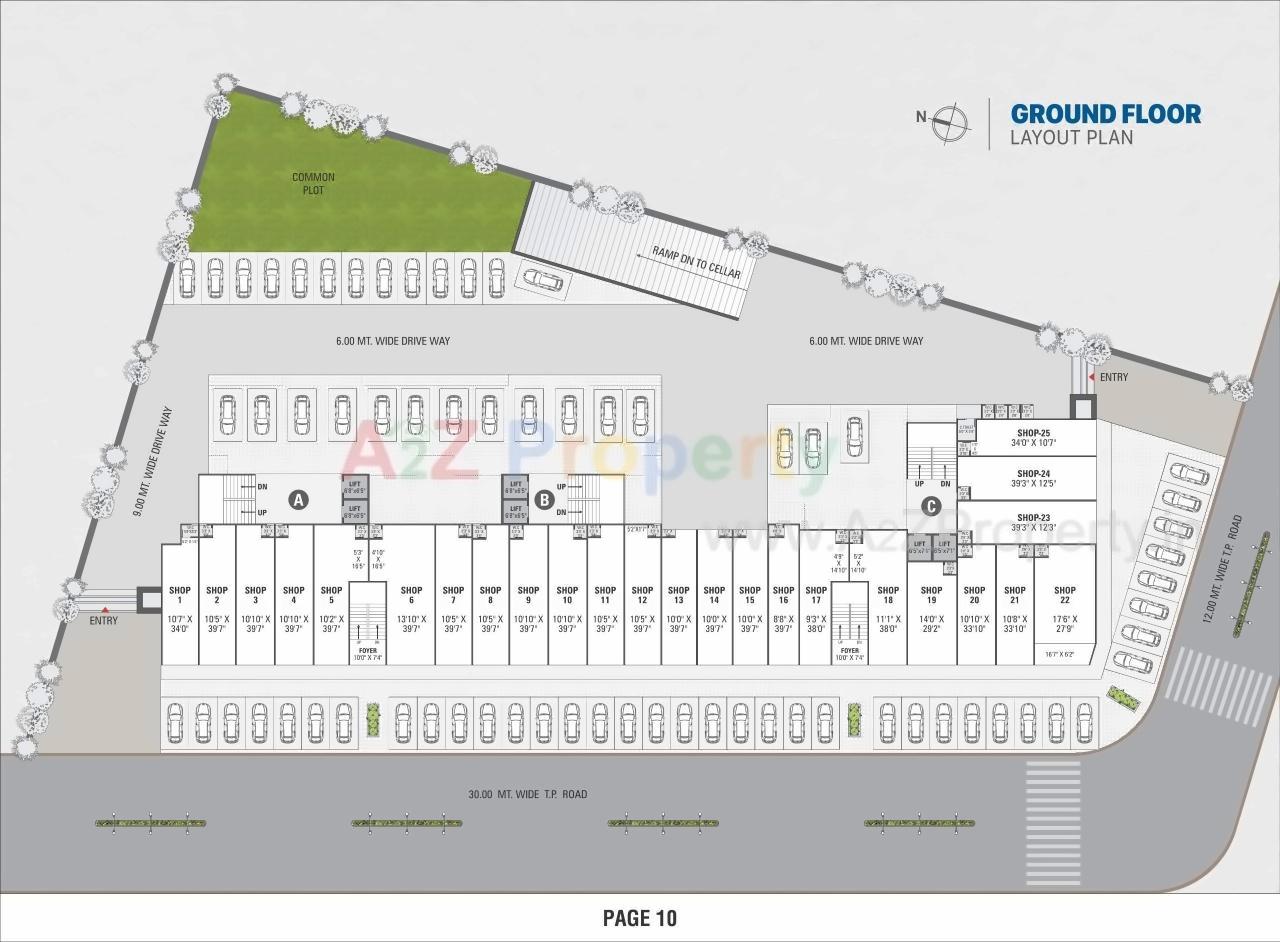 Layout of real estate project Hill Town located at Ahmedabad, Ahmedabad, Gujarat