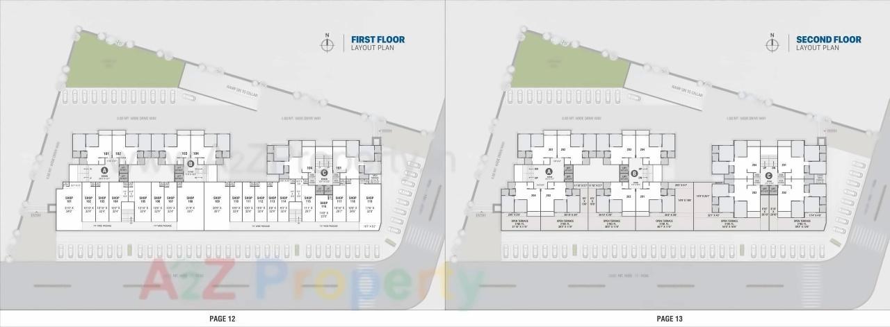 Layout of real estate project Hill Town located at Ahmedabad, Ahmedabad, Gujarat