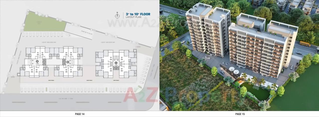 Layout of real estate project Hill Town located at Ahmedabad, Ahmedabad, Gujarat