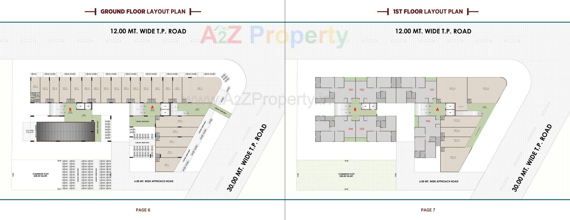 Layout of real estate project Hilltown Harmony located at Nikol, Ahmedabad, Gujarat