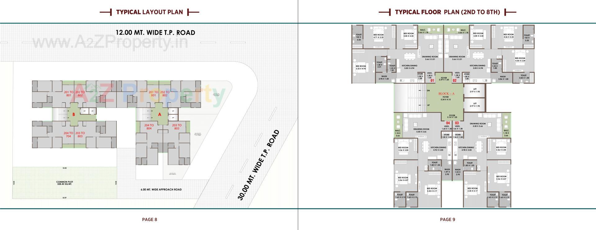 Layout of real estate project Hilltown Harmony located at Nikol, Ahmedabad, Gujarat