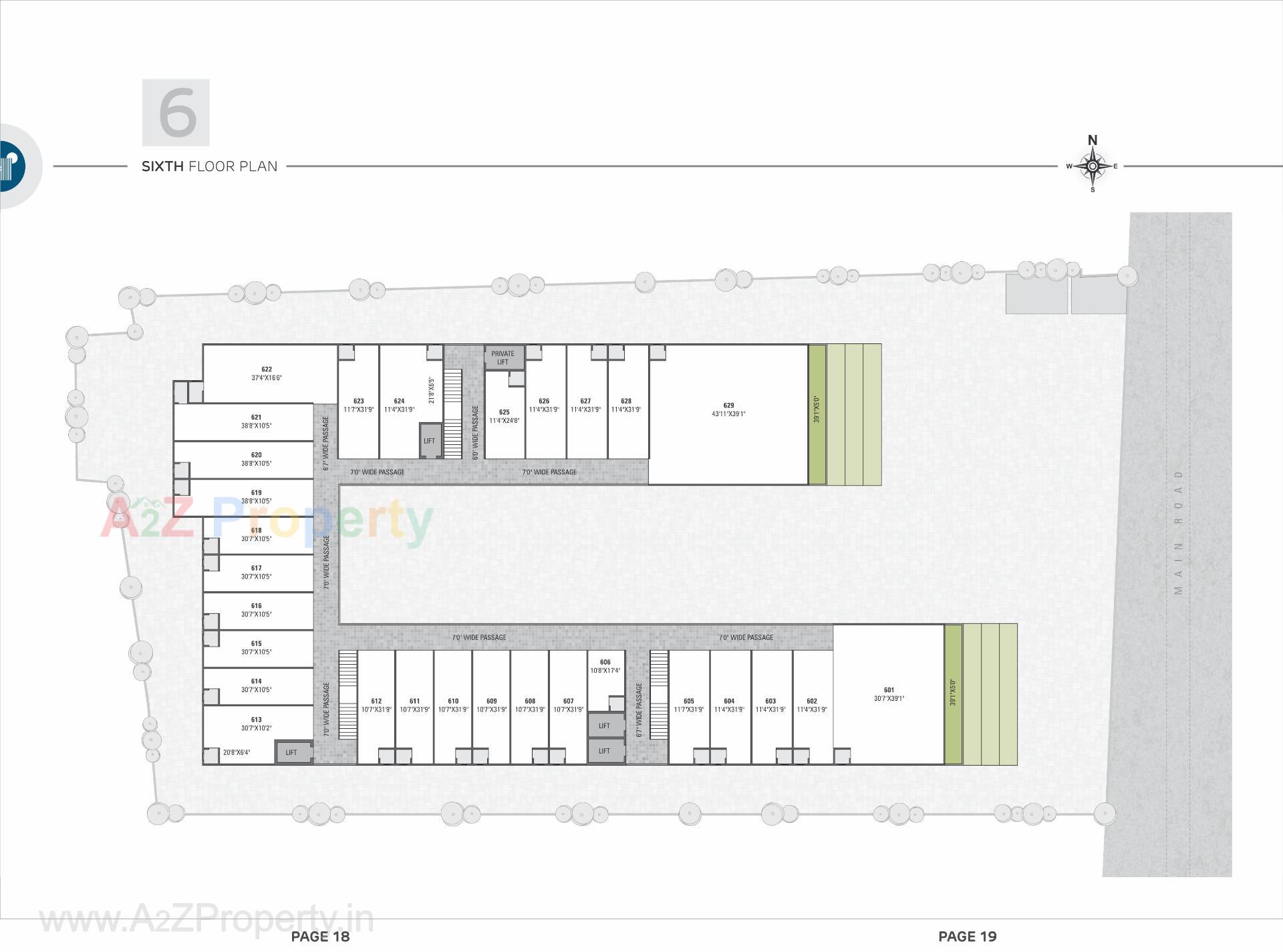 Layout of real estate project Hilltown Landmark located at Nikol, Ahmedabad, Gujarat