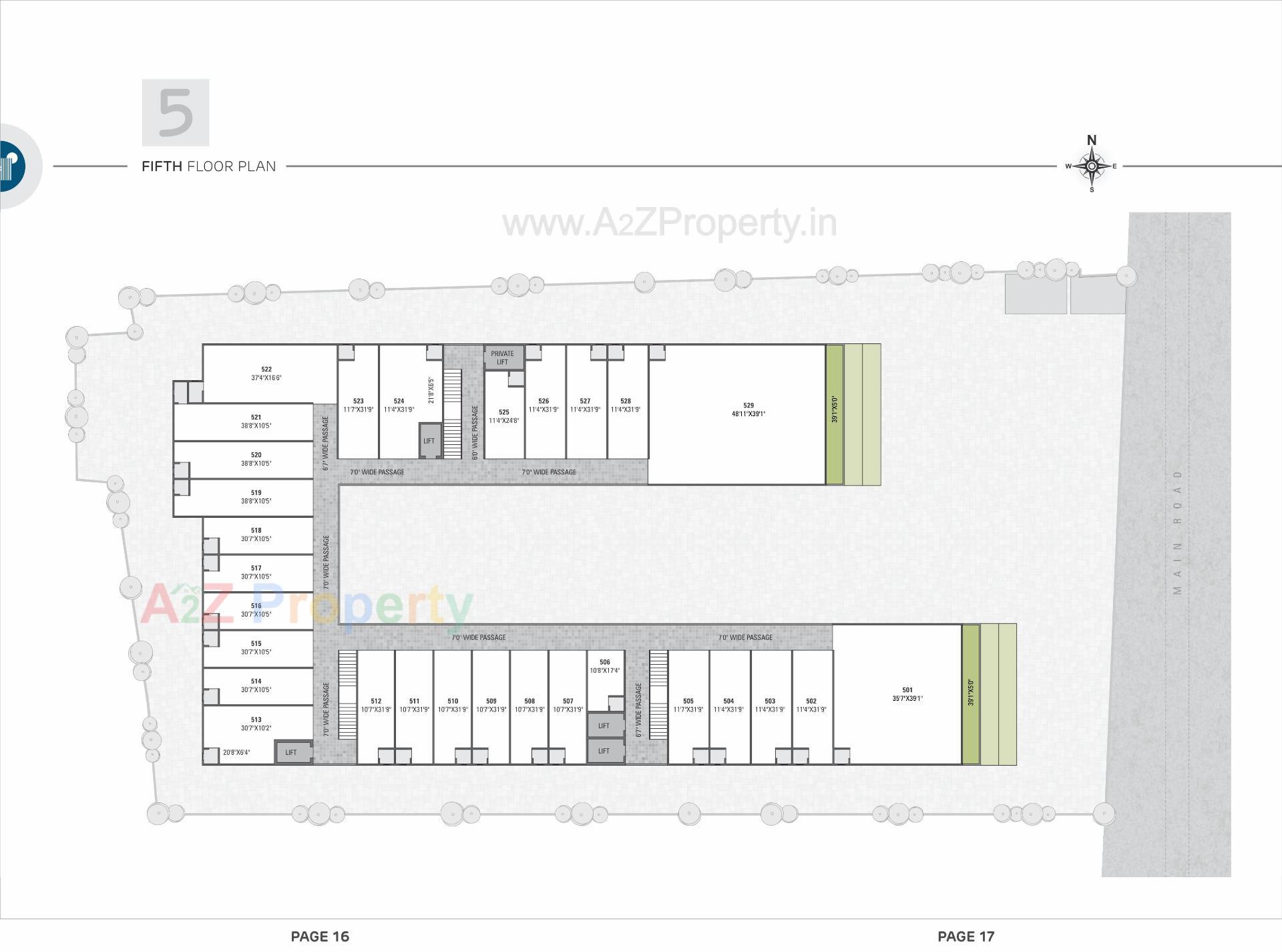 Layout of real estate project Hilltown Landmark located at Nikol, Ahmedabad, Gujarat