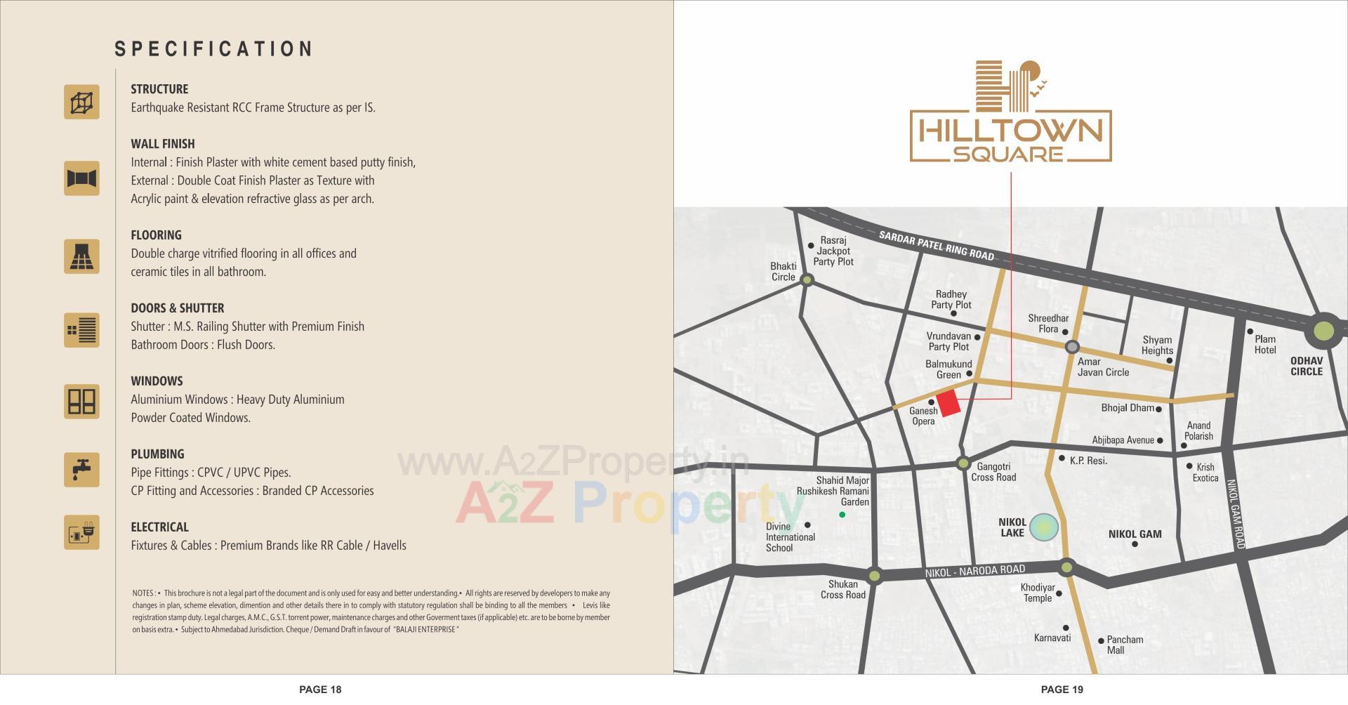  of real estate project Hilltown Square located at Nikol, Ahmedabad, Gujarat