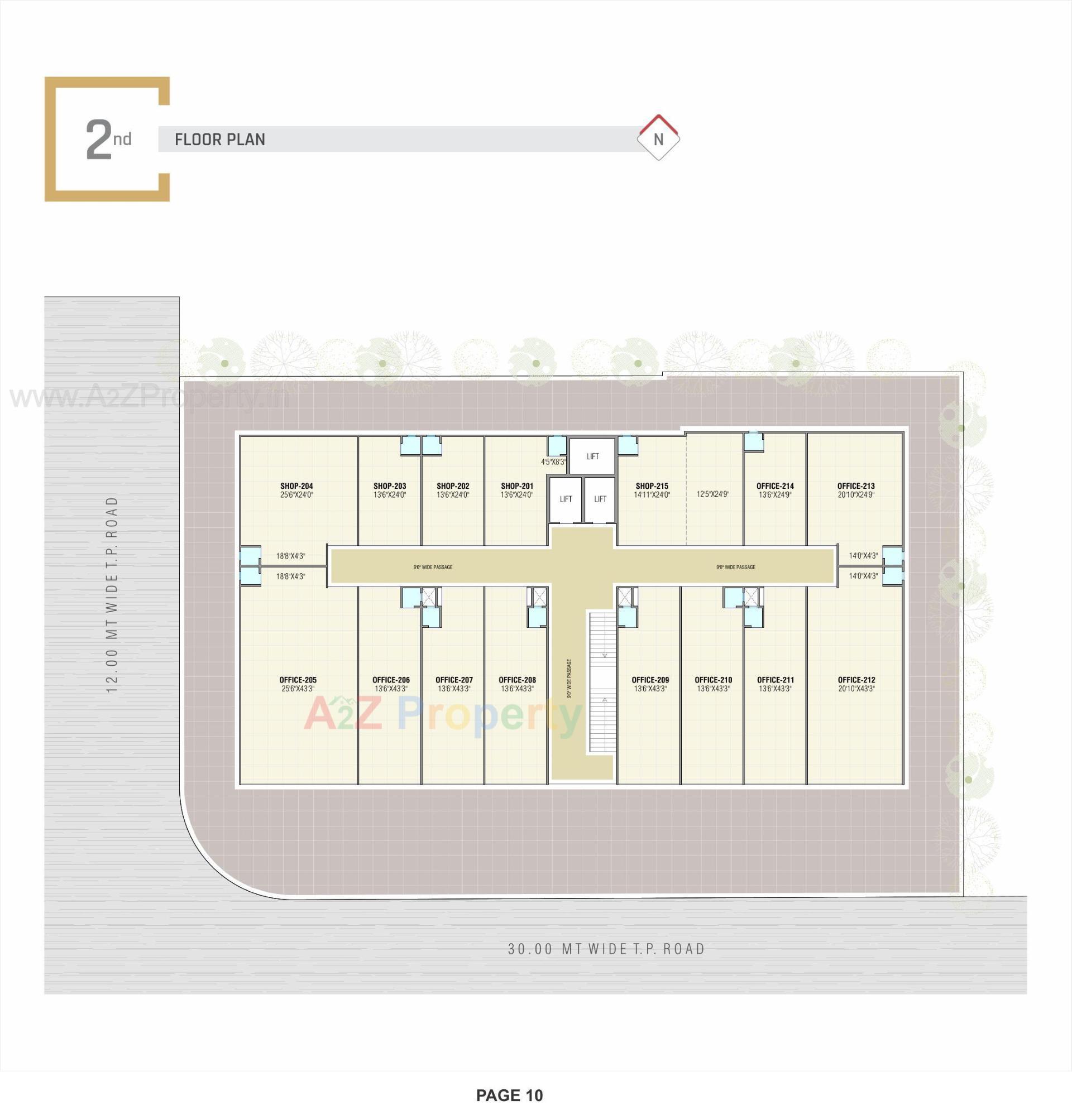 Layout of real estate project Hilltown Square located at Nikol, Ahmedabad, Gujarat