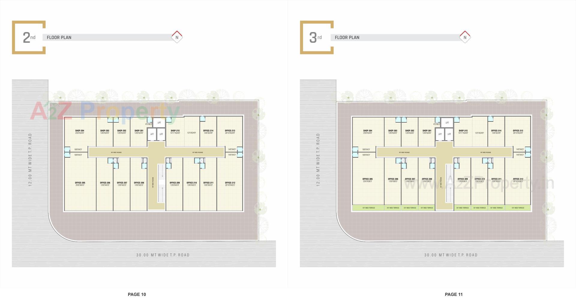 Layout of real estate project Hilltown Square located at Nikol, Ahmedabad, Gujarat