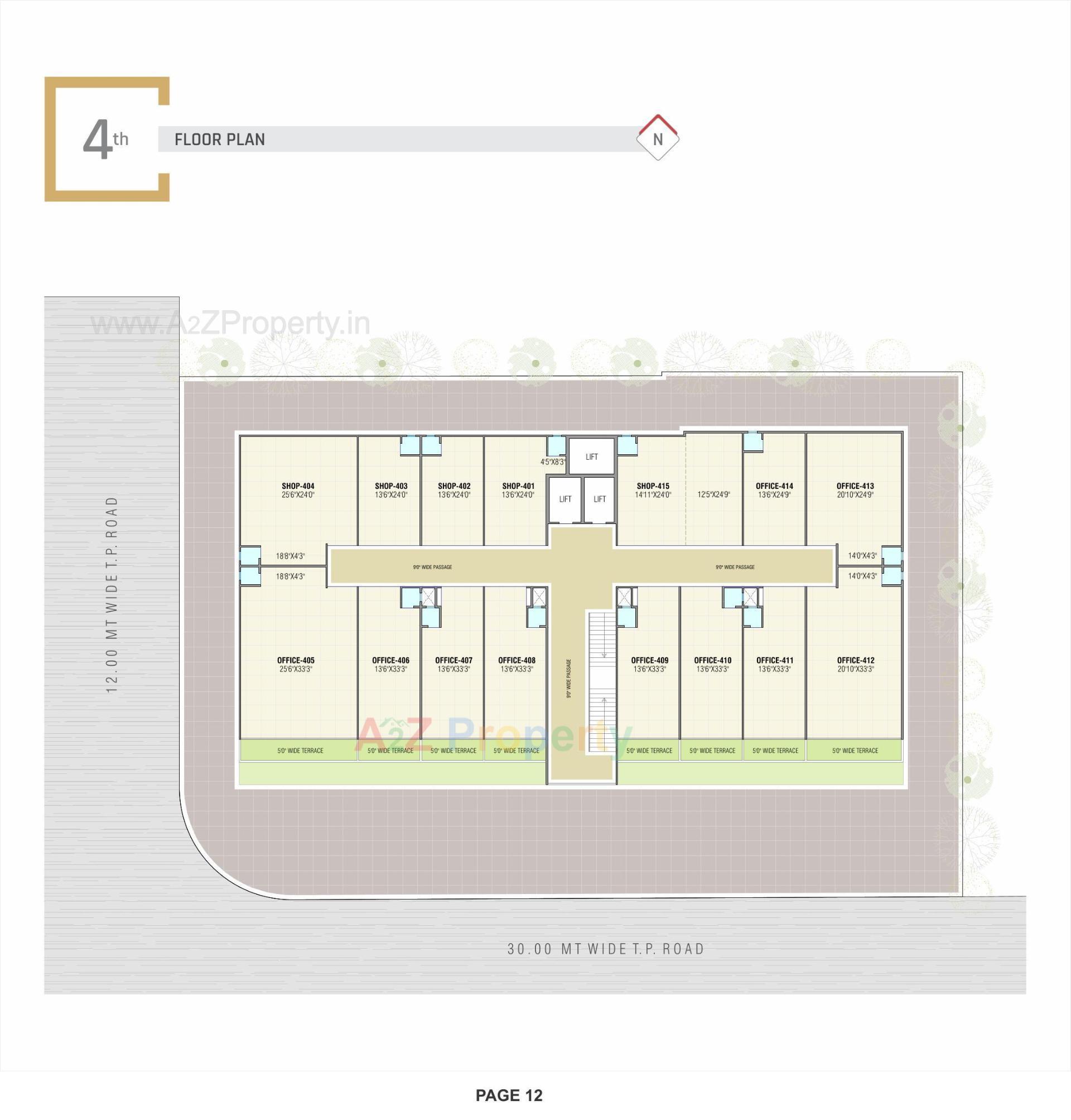 Layout of real estate project Hilltown Square located at Nikol, Ahmedabad, Gujarat