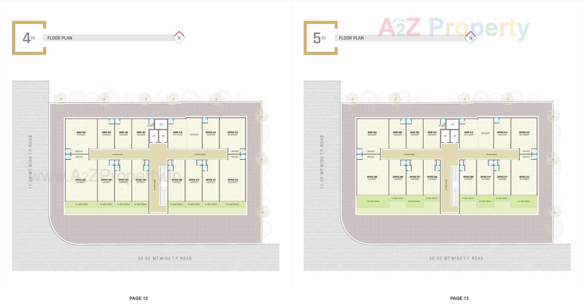 Layout of real estate project Hilltown Square located at Nikol, Ahmedabad, Gujarat