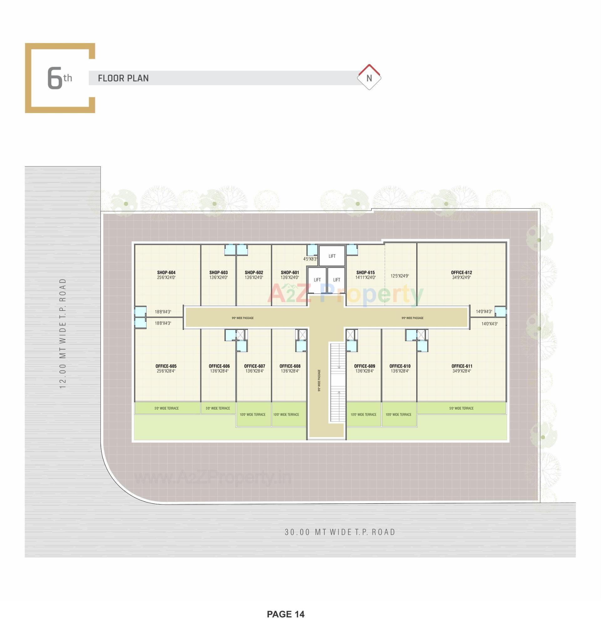 Layout of real estate project Hilltown Square located at Nikol, Ahmedabad, Gujarat