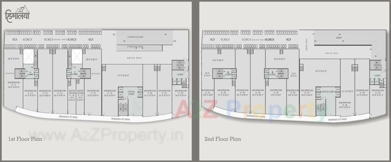 Layout of real estate project Himalaya Elanza   Himalaya Busiess Centre located at New-wadaj, Ahmedabad, Gujarat