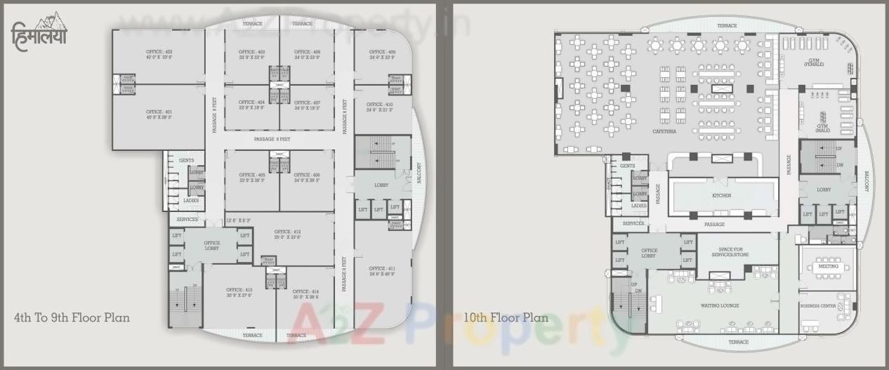 Layout of real estate project Himalaya Elanza   Himalaya Busiess Centre located at New-wadaj, Ahmedabad, Gujarat