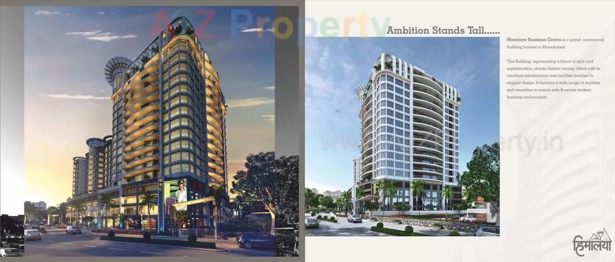 3D Elevation of real estate project Himalaya Elanza   Himalaya Busiess Centre located at New-wadaj, Ahmedabad, Gujarat
