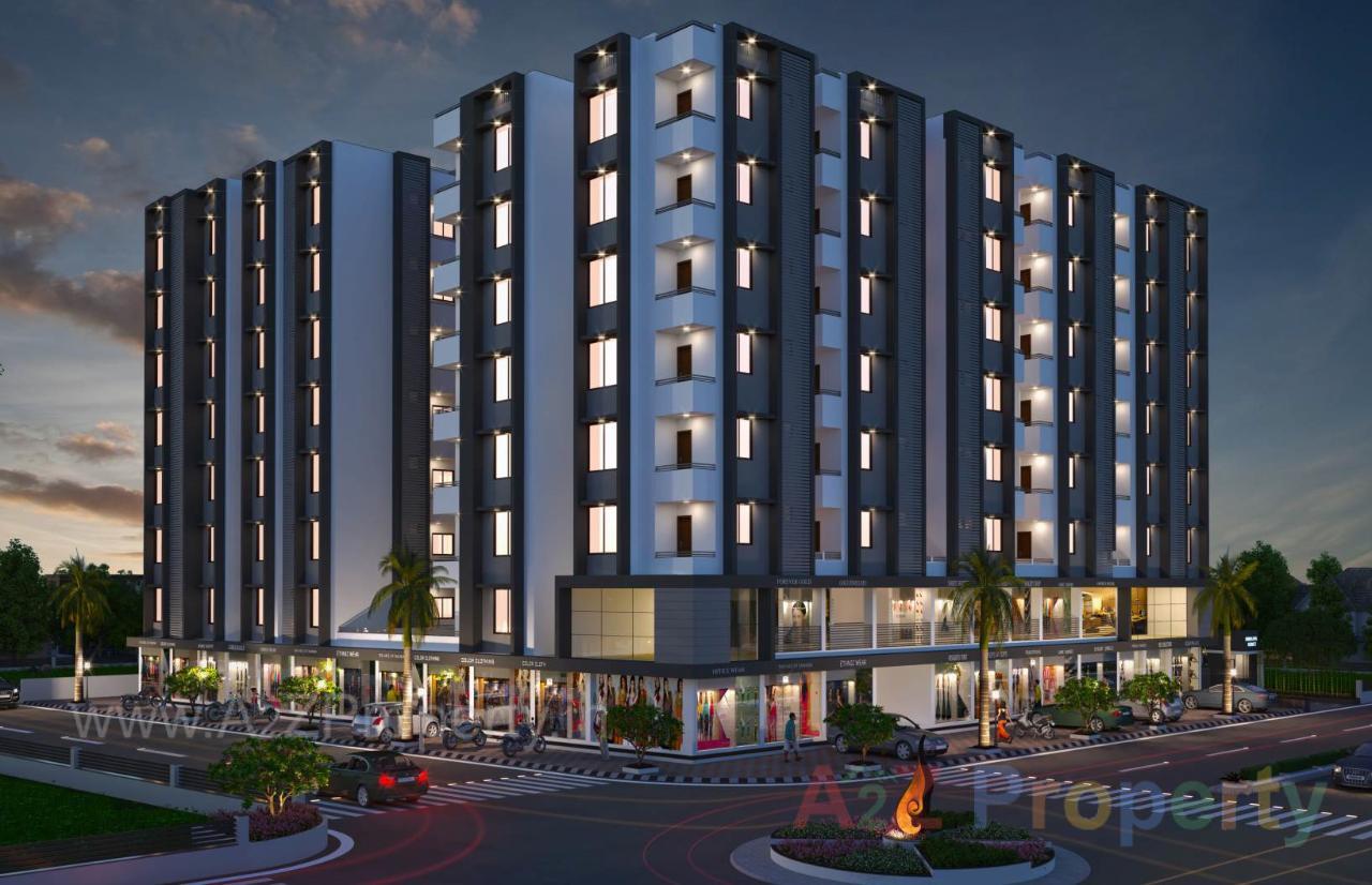 3D Elevation of real estate project Himali Homes located at Odhav, Ahmedabad, Gujarat