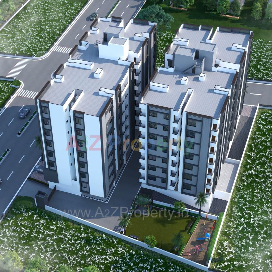 3D Elevation of real estate project Himali Homes located at Odhav, Ahmedabad, Gujarat
