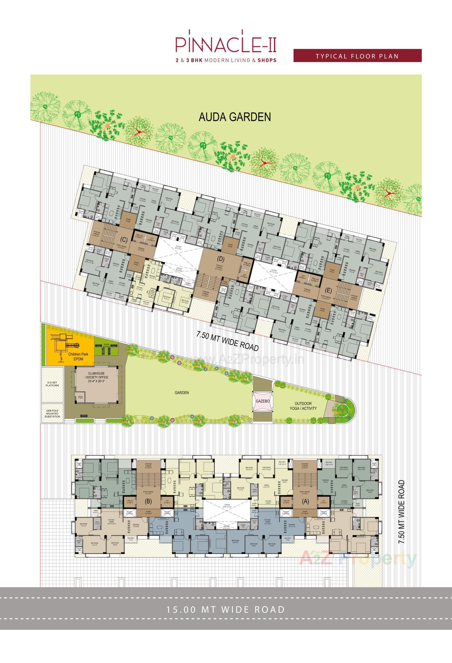 Layout of real estate project Himalaya Mainland Pinnacle Ii located at Ahmedabad, Ahmedabad, Gujarat