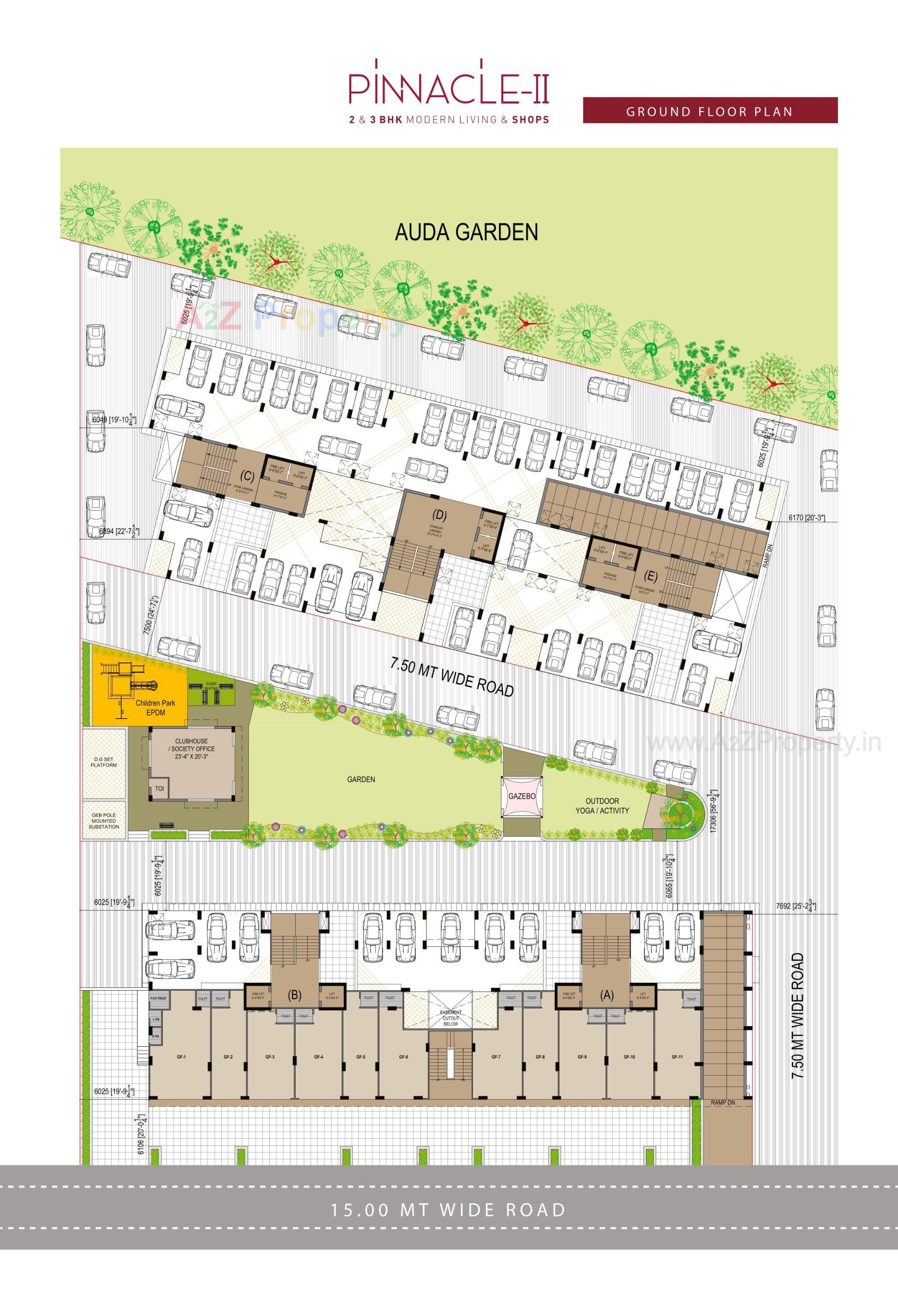 Layout of real estate project Himalaya Mainland Pinnacle Ii located at Ahmedabad, Ahmedabad, Gujarat