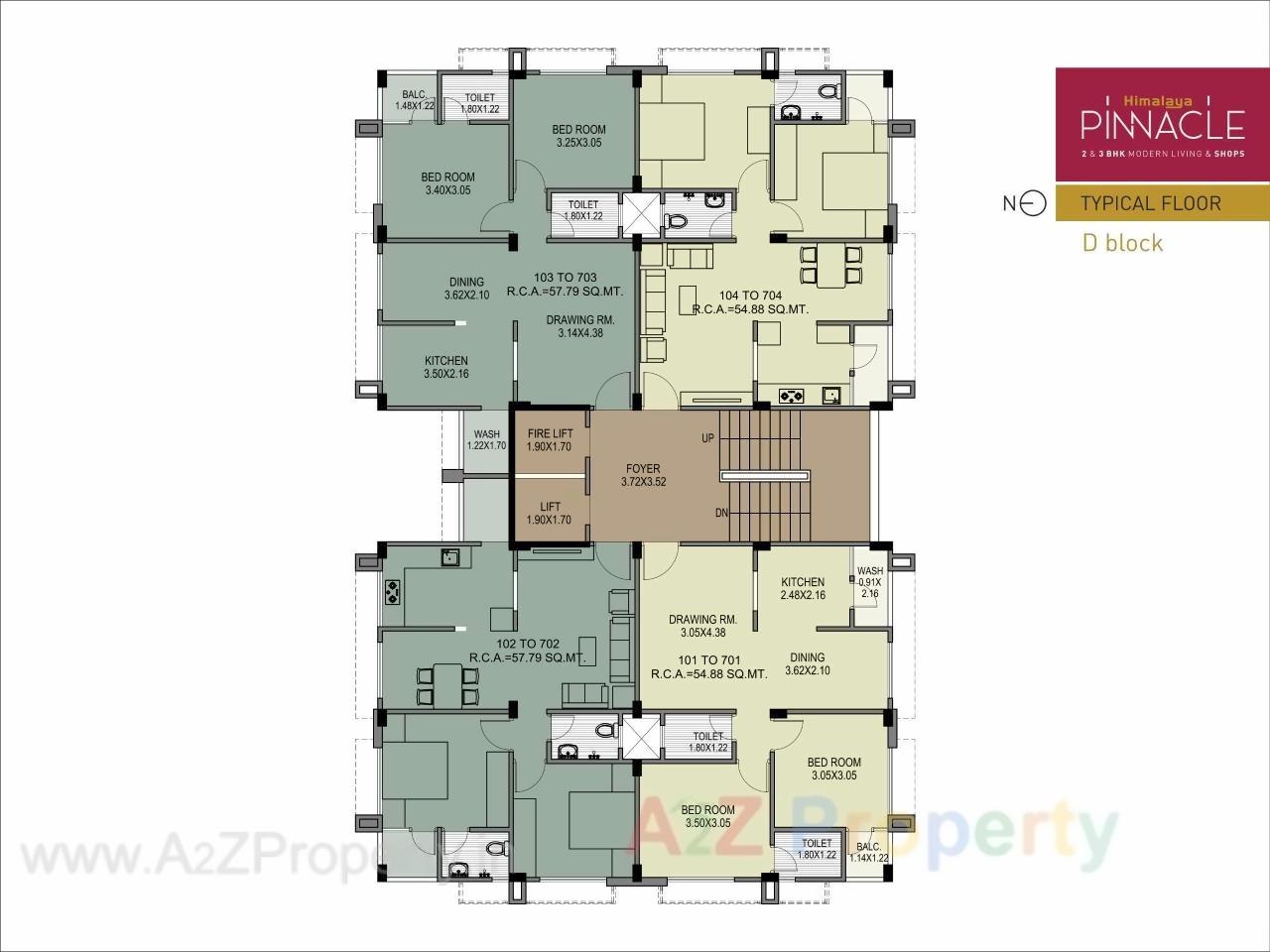Layout of real estate project Himalaya Pinnacle located at Chandkheda, Ahmedabad, Gujarat