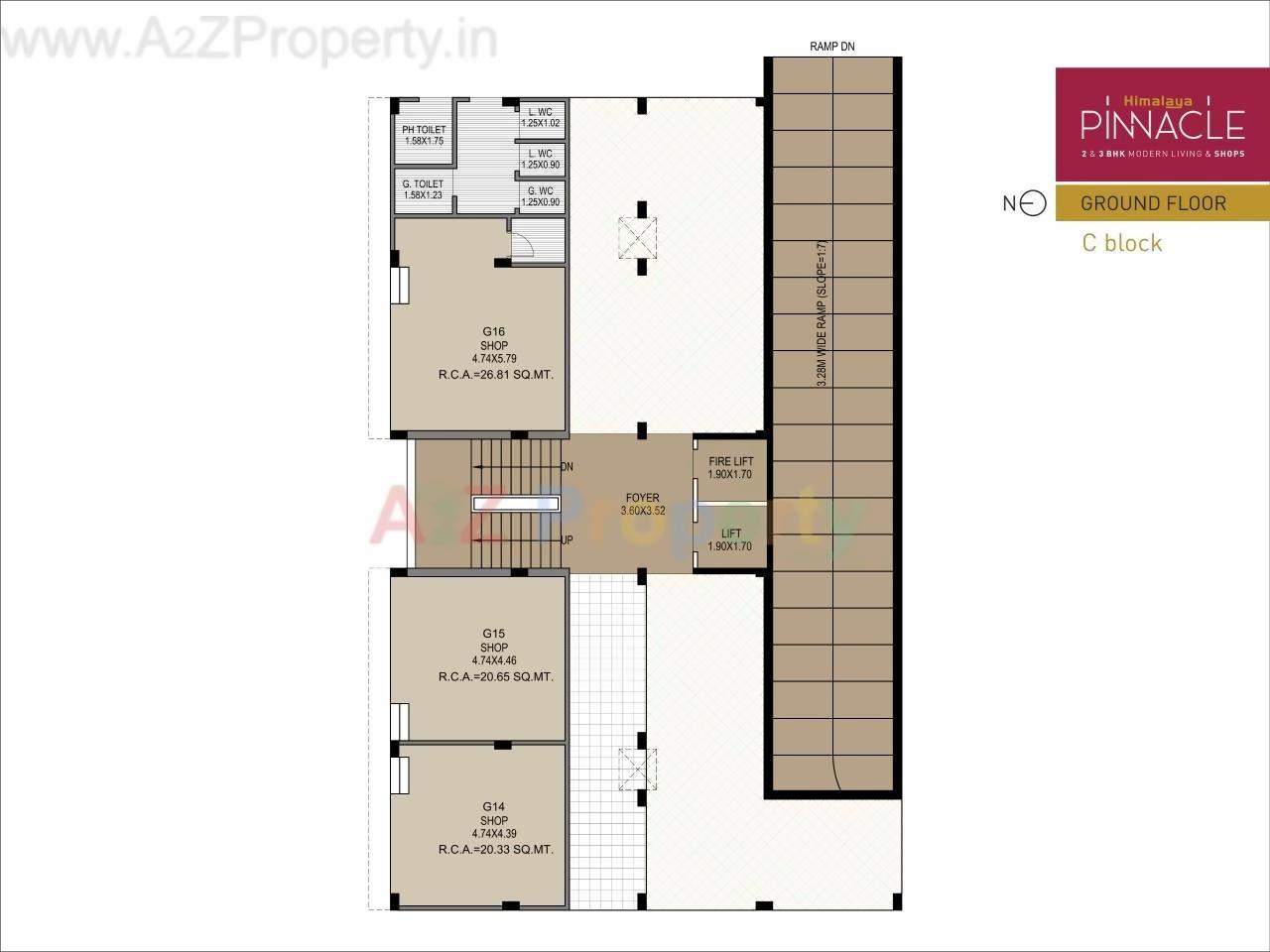 Layout of real estate project Himalaya Pinnacle located at Chandkheda, Ahmedabad, Gujarat