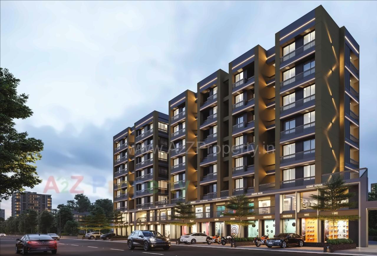 3D Elevation of real estate project Himshila Residency located at Ahmedabad, Ahmedabad, Gujarat