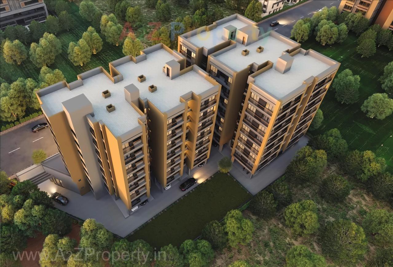 3D Elevation of real estate project Himshila Residency located at Ahmedabad, Ahmedabad, Gujarat