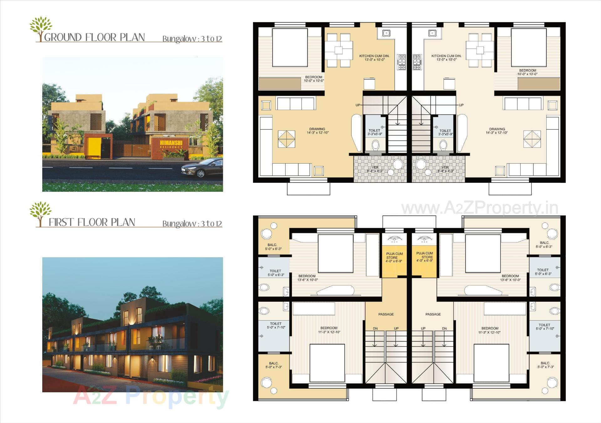 Layout of real estate project Himanshi Residency located at Bareja, Ahmedabad, Gujarat