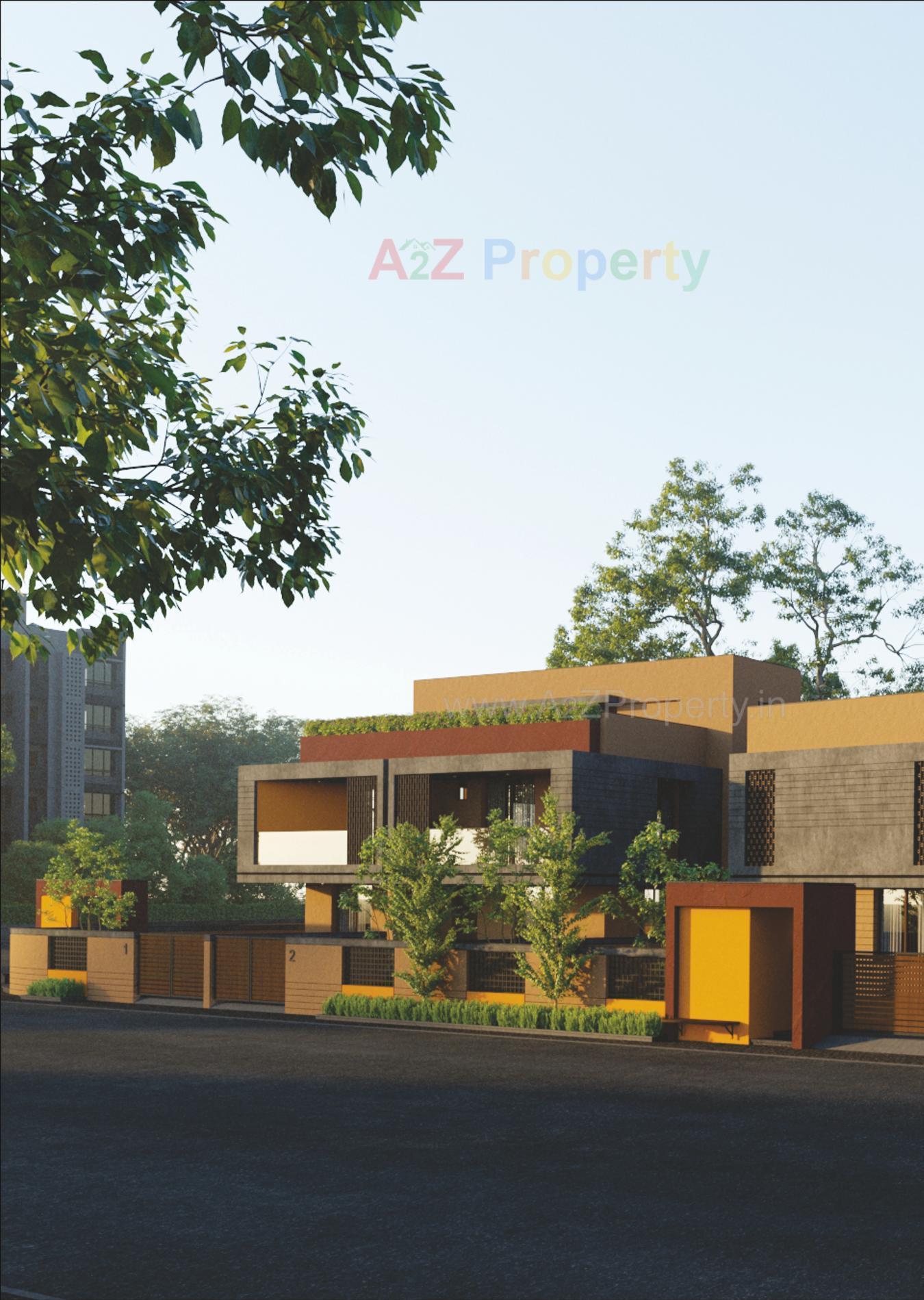 3D Elevation of real estate project Himanshi Residency located at Bareja, Ahmedabad, Gujarat